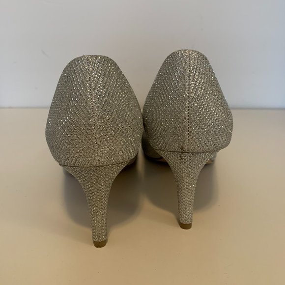Badgley Miscka Sequin Heels - Size 7 - Picture 3 of 9